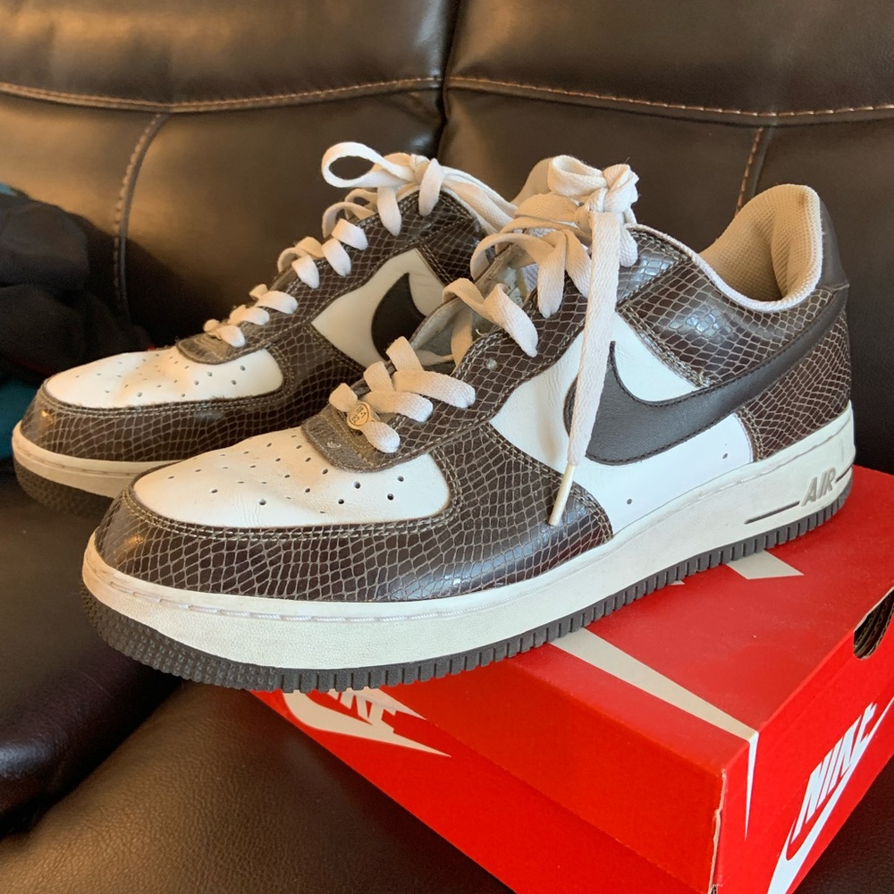 RARE Nike Air Force 1 one’s Premium Snakeskin shoes size 11 men - no box